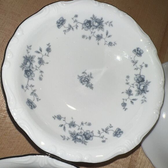 6 Johann Haviland BLUE GARLAND 5" FRUIT Berry SAUCE Dessert BOWLS Bavaria EXC!!! - Picture 9 of 9